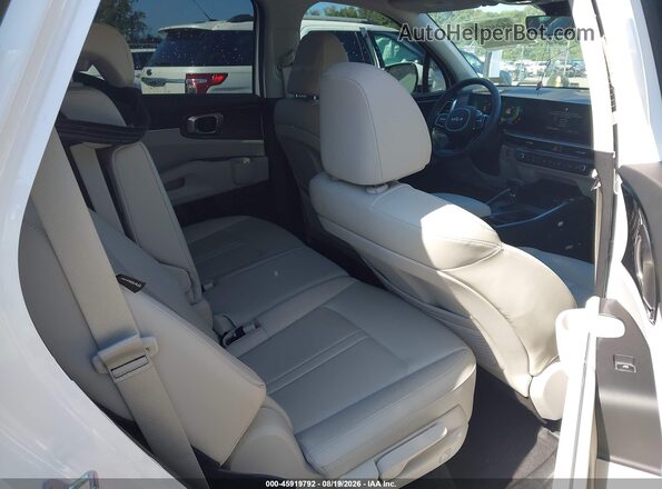 5XYRL4JC3SG349312 2025 KIA SORENTO White Vista de la etiqueta del VIN