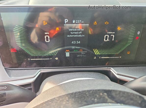 5XYRL4JC4SG355300 2025 KIA SORENTO Black ხელსაწყოთა პანელის ხედი