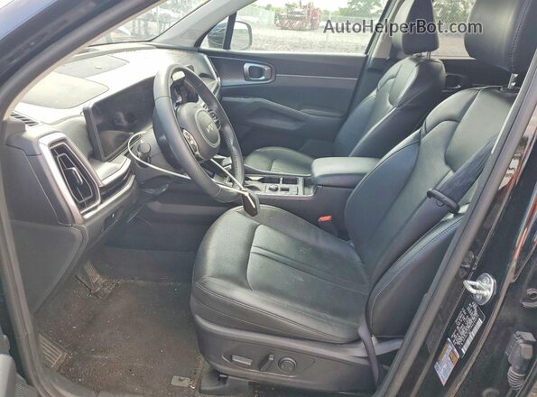 5XYRL4JC7RG290632 2024 KIA SORENTO Black Widok wnętrza z przodu