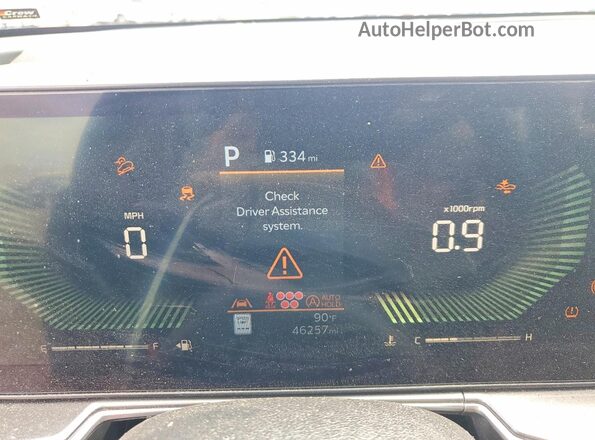 5XYRL4JC7RG290632 2024 KIA SORENTO Black Widok zestawu wskaźników