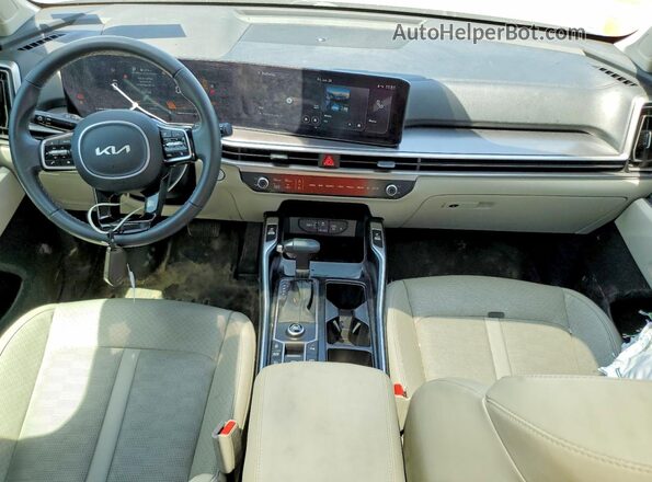 5XYRL4JCXRG299499 2024 KIA SORENTO Gray Առջևի վահանակի տեսք