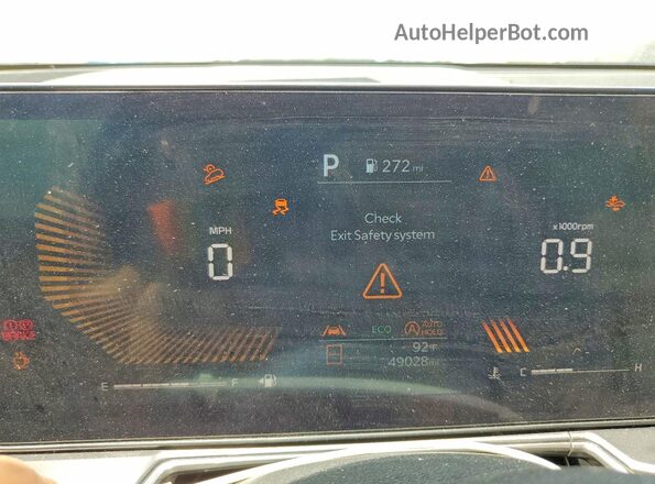 5XYRL4JCXRG299499 2024 KIA SORENTO Gray Սարքավորումների վահանակի տեսք