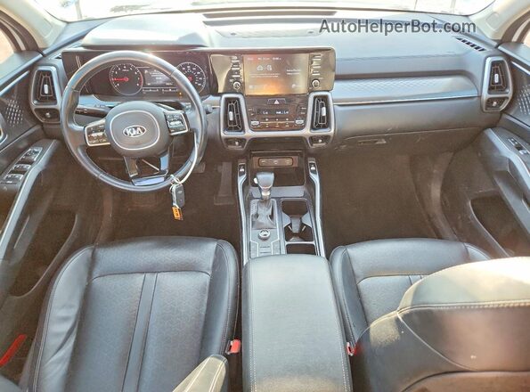 5XYRL4LC0MG010250 2021 KIA SORENTO White Dashboard view