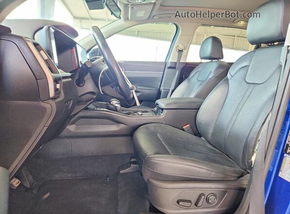 5XYRL4LC0NG143818 2022 KIA SORENTO Blue წინა სალონის ხედი