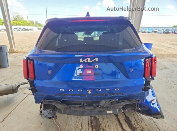 5XYRL4LC0NG143818 2022 KIA SORENTO Blue უკანა ხედი