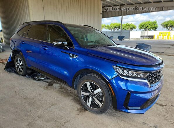 5XYRL4LC0NG143818 2022 KIA SORENTO Blue წინა მარჯვენა