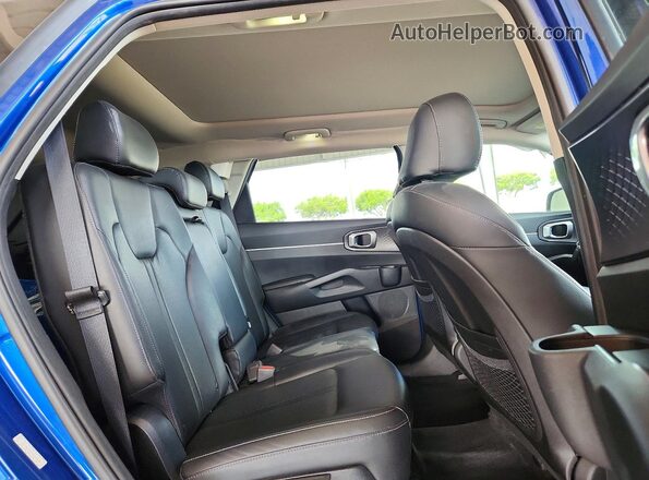 5XYRL4LC0NG143818 2022 KIA SORENTO Blue უკანა სალონის ხედი