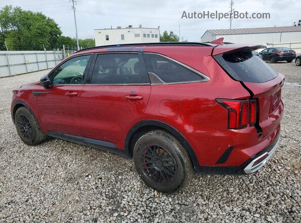 5XYRL4LC1MG009754 2021 KIA SORENTO Red Rear left