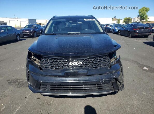 5XYRL4LC1NG120726 2022 KIA SORENTO Black Դիմացի տեսք