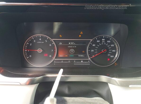 5XYRL4LC2PG203441 2023 KIA SORENTO Gray Widok zestawu wskaźników