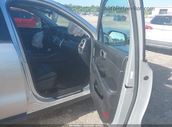 5XYRL4LC5MG054843 2021 KIA SORENTO Серебряный Вид салона спереди