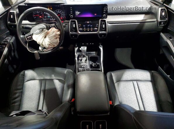 5XYRL4LC5PG182004 2023 KIA SORENTO Black Dashboard view