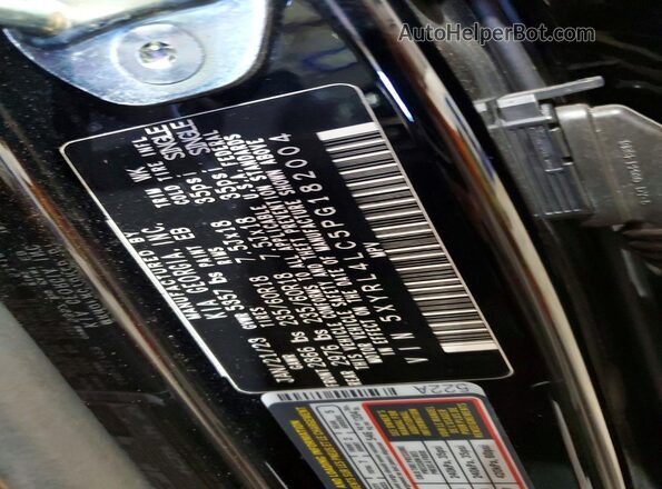 5XYRL4LC5PG182004 2023 KIA SORENTO Black 360 interior view