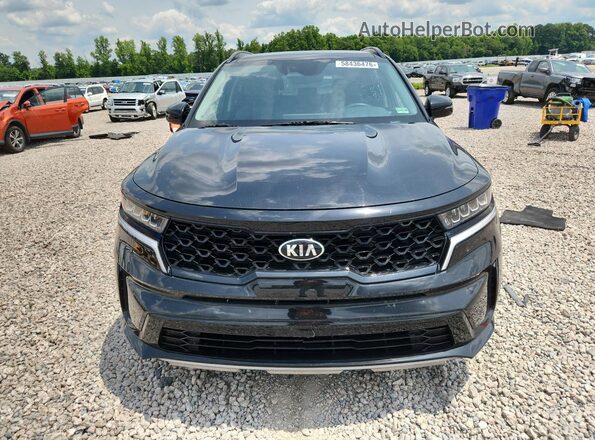 5XYRL4LC6MG061123 2021 KIA SORENTO Black Front view