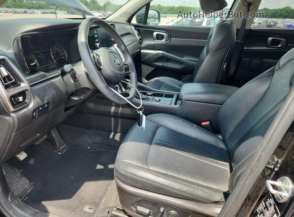 5XYRL4LC6MG061123 2021 KIA SORENTO Black Front interior view