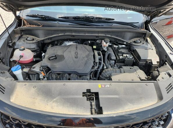5XYRL4LC6MG061123 2021 KIA SORENTO Black Engine compartment view