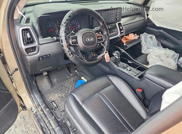 5XYRL4LC7MG009905 2021 KIA SORENTO Gold Dashboard view