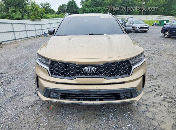 5XYRL4LC7MG009905 2021 KIA SORENTO Gold Front view