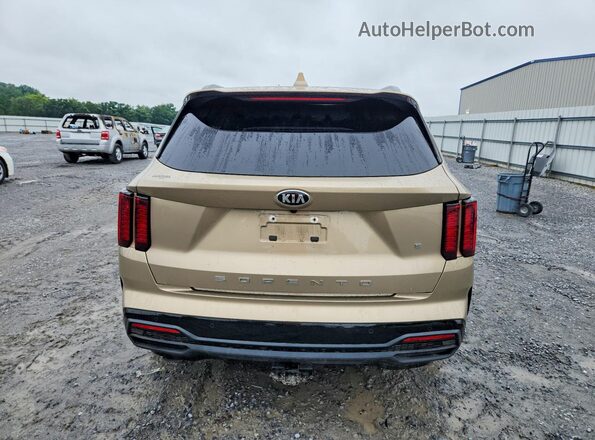 5XYRL4LC7MG009905 2021 KIA SORENTO Gold Rear view