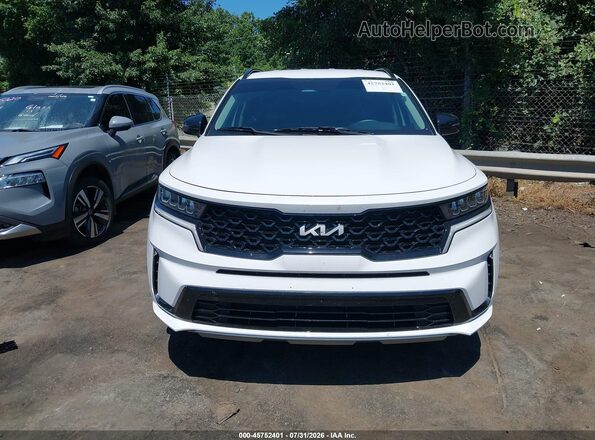 5XYRL4LCXNG129182 2022 KIA SORENTO White Widok zestawu wskaźników