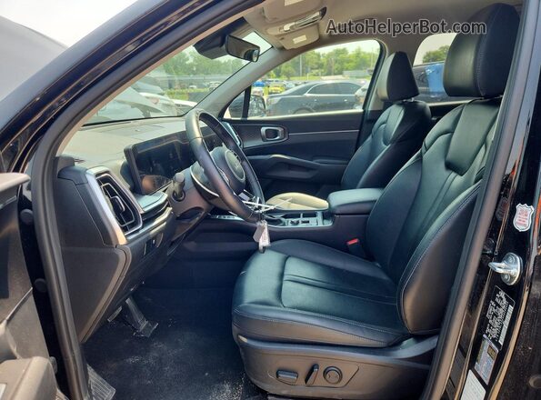 5XYRLDJC0RG280430 2024 KIA SORENTO Black Widok wnętrza z przodu