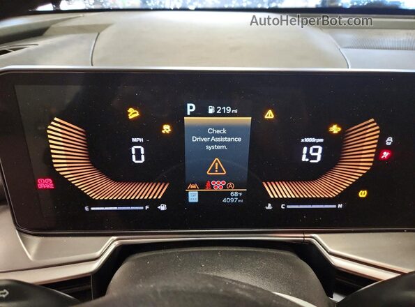 5XYRLDJC1SG399108 2025 KIA SORENTO Maroon Instrument cluster view