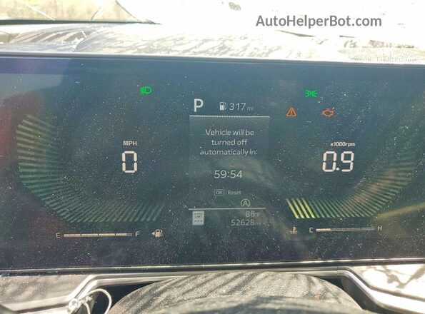 5XYRLDJC6RG278469 2024 KIA SORENTO Blue Вид щитка приладів
