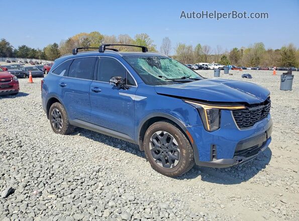 5XYRLDJC6RG278469 2024 KIA SORENTO Blue Передня права чверть