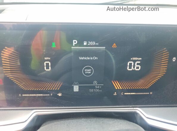 5XYRLDJC8RG279266 2024 KIA SORENTO Черный Вид щитка приборов