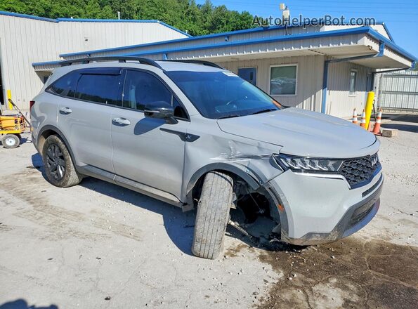 5XYRLDLC4NG121207 2022 KIA SORENTO Gray Delantero derecho