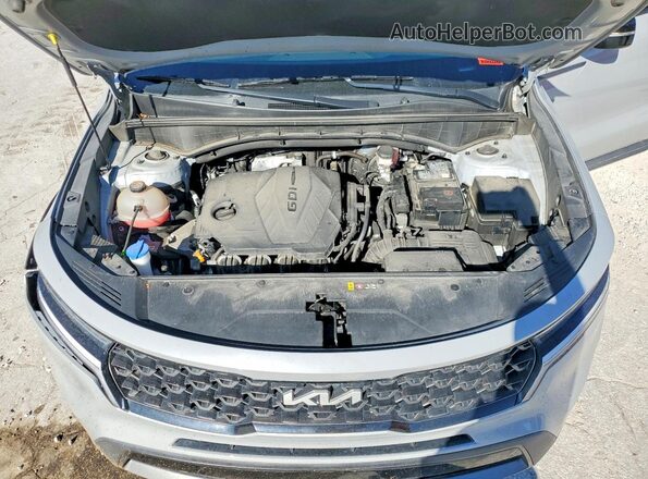 5XYRLDLC4NG121207 2022 KIA SORENTO Gray Vista del compartimento del motor