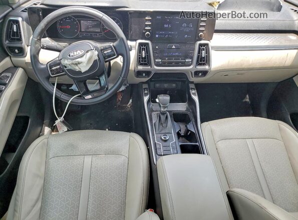 5XYRLDLC5MG004590 2021 KIA SORENTO Silver Dashboard view