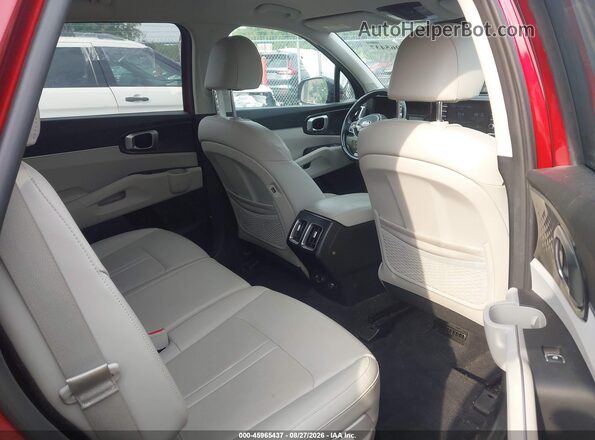 5XYRLDLC5MG021275 2021 KIA SORENTO Maroon VIN sticker view