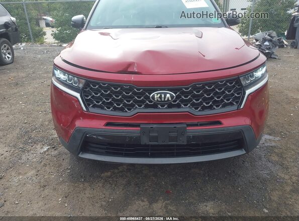 5XYRLDLC5MG021275 2021 KIA SORENTO Maroon Front view