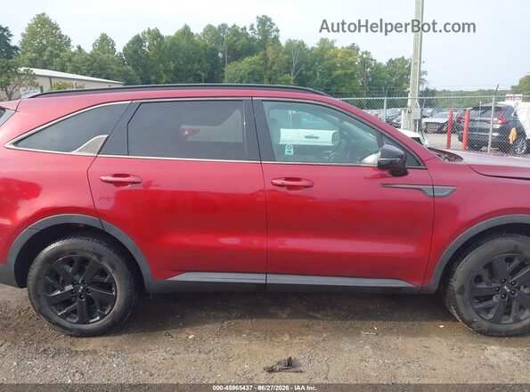 5XYRLDLC5MG021275 2021 KIA SORENTO Maroon Rear interior view