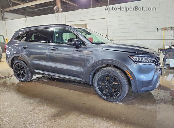 5XYRLDLC5MG036293 2021 KIA SORENTO Серый Передняя правая четверть