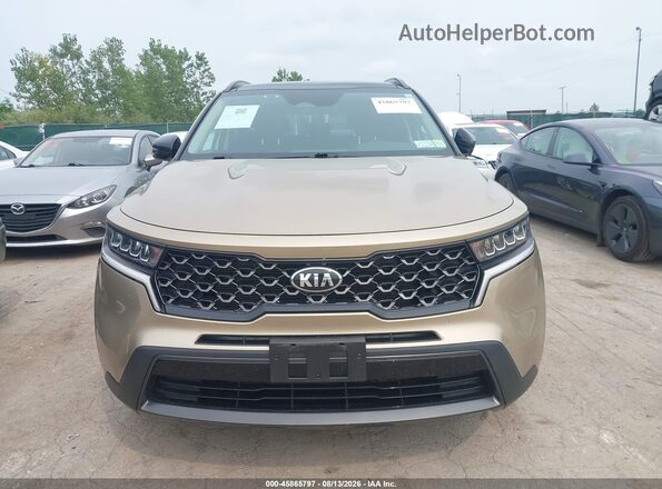 5XYRLDLC7MG002856 2021 KIA SORENTO Золотой Вид задней части салона