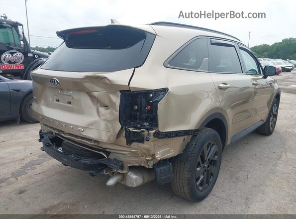 5XYRLDLC7MG002856 2021 KIA SORENTO Золотой Задняя правая четверть