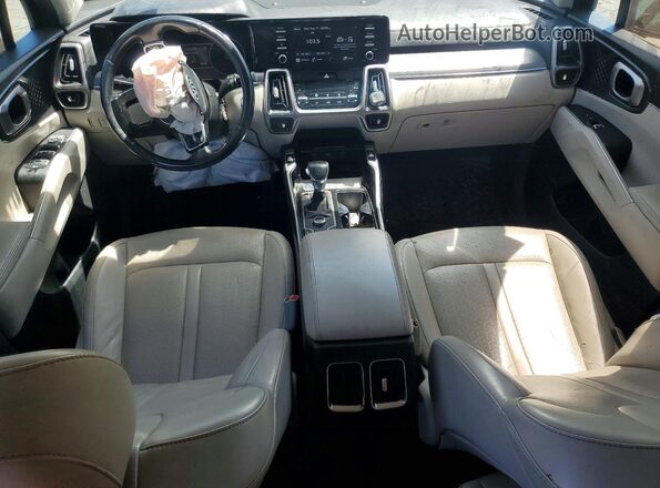 5XYRLDLC8MG004938 2021 KIA SORENTO Gray Widok deski rozdzielczej