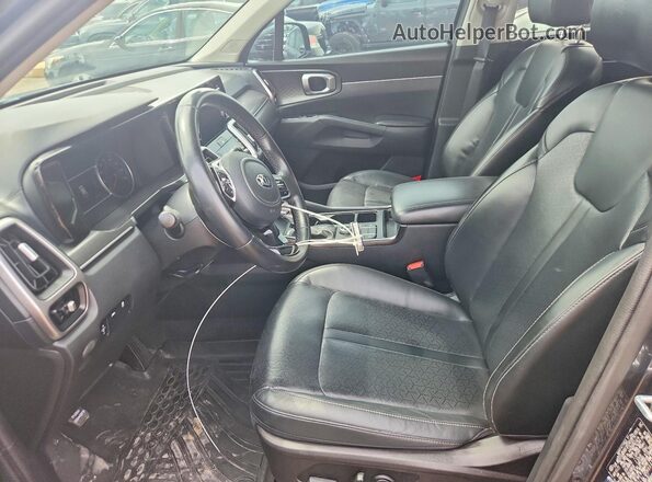 5XYRLDLC8MG038135 2021 KIA SORENTO Gray წინა სალონის ხედი