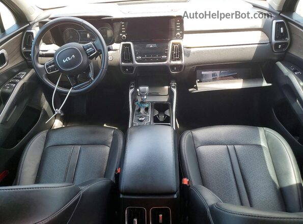 5XYRLDLCXNG138075 2022 KIA SORENTO Green Вид панелі приладів