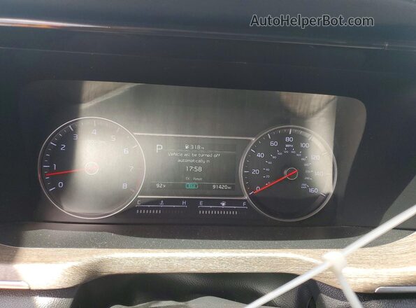 5XYRLDLCXNG138075 2022 KIA SORENTO Green Вид щитка приладів