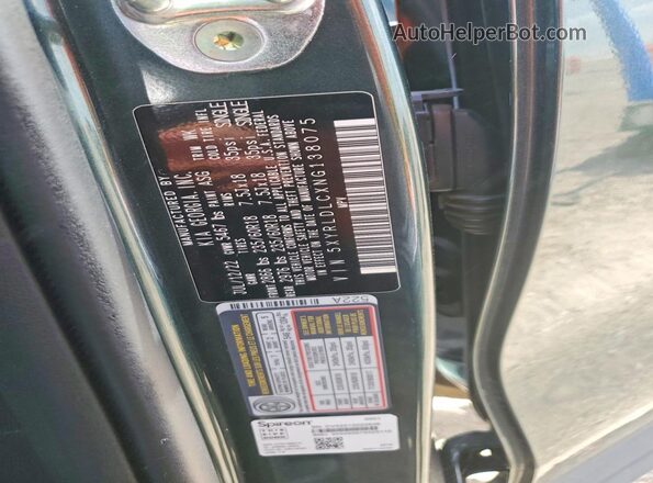 5XYRLDLCXNG138075 2022 KIA SORENTO Green Панорамний вид салону 360°