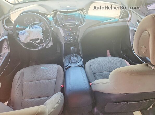 5XYZT3LB0HG434874 2017 HYUNDAI SANTA White Dashboard view