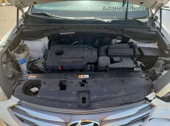 5XYZT3LB0HG434874 2017 HYUNDAI SANTA White Engine compartment view