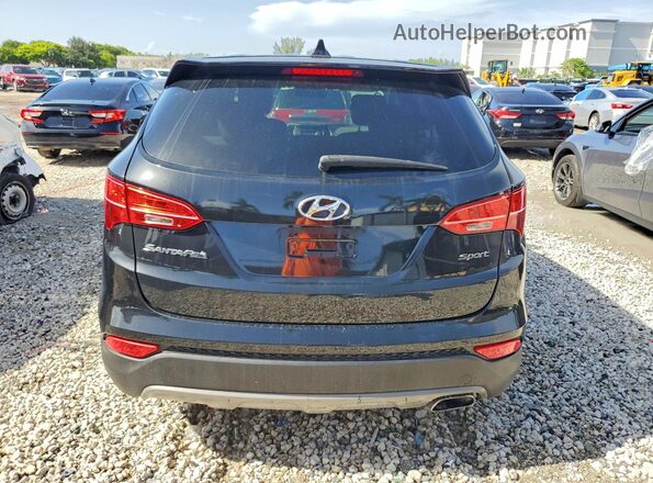5XYZT3LB1GG331025 2016 HYUNDAI SANTA Black Вид задніх сидінь
