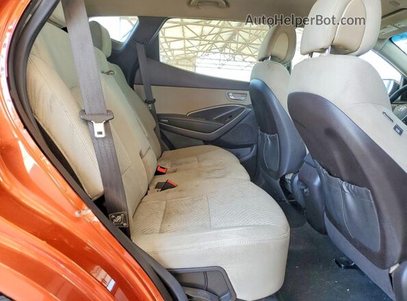 5XYZT3LB1GG360895 2016 HYUNDAI SANTA Orange უკანა სავარძლების ხედი