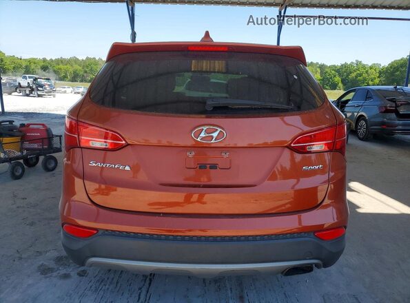 5XYZT3LB1GG360895 2016 HYUNDAI SANTA Orange უკანა ხედი