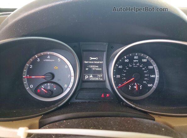 5XYZT3LB1GG360895 2016 HYUNDAI SANTA Orange ხელსაწყოთა პანელის ხედი
