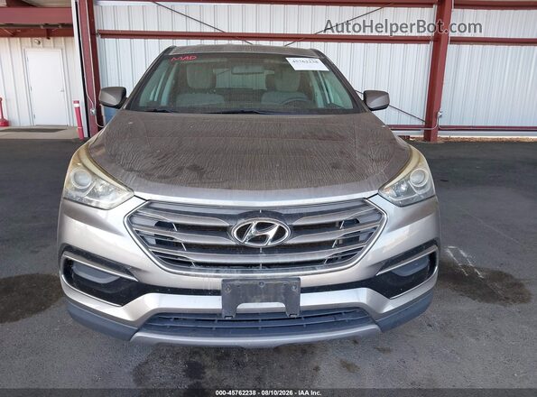 5XYZT3LB1HG387421 2017 HYUNDAI SANTA FE SPORT Beige Вид щитка приладів
